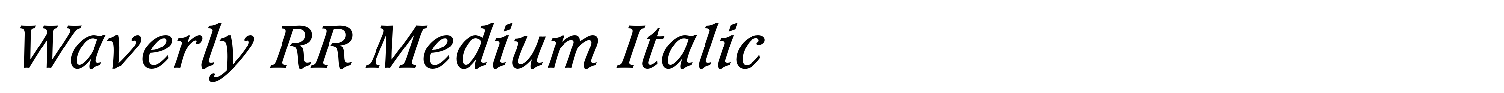 Waverly RR Medium Italic